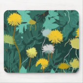Summer Yellow Dandelions Muismat (Voorkant)