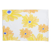 Summer Yellow Floral  Kussensloop (Voorkant-Links)
