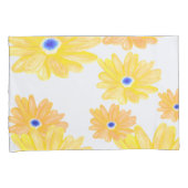 Summer Yellow Floral  Kussensloop (Voorkant-Rechts)