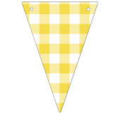 Summer Yellow Gingham Country Weddenschap Vlaggetjes (Tweede vlag)
