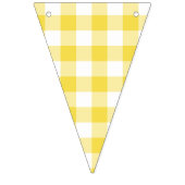 Summer Yellow Gingham Country Weddenschap Vlaggetjes (Eerste vlag)