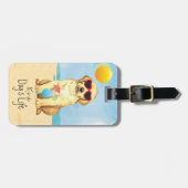 Summer Yellow Lab Bagagelabel (Voorkant horizontaal)