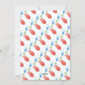 Summer Yellow Lab Beach Party Invitation Feestdagenkaart (Achterkant)