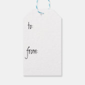 Summer Yellow Lab Gift Labels Cadeaulabel (Achterkant)