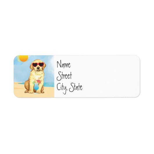 Summer Yellow Lab Label (Voorkant)