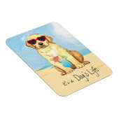 Summer Yellow Lab Magnet Magneet (Rechterzijde)