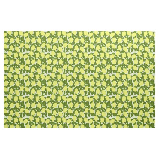 Summer Yellow Lemons Fruit Pattern Stof (Fat Quarter)