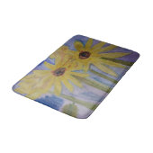 Summer Yellow Sunflower Bath Mat (Gekanteld)