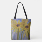 Summer Yellow Sunflower Canvas tas (Achterkant)