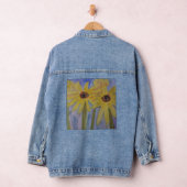 Summer Yellow Sunflower Denim Jacket (Hangar)