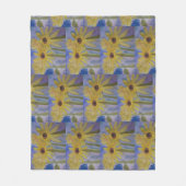 Summer Yellow Sunflower Fleece Deken (Voorkant)