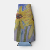 Summer Yellow Sunflower Flesjeskoeler (Voorkant)