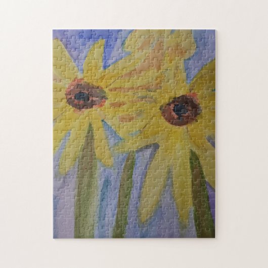 Summer Yellow Sunflower Jigzaag Puzzle Legpuzzel (Verticaal)