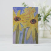 Summer Yellow Sunflower Kaart (Staand voorkant)
