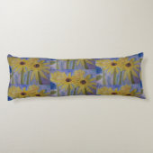 Summer Yellow Sunflower Lichaamskussen (Achterkant)