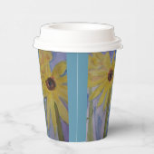 Summer Yellow Sunflower Paper Cup Papieren Bekers (Rechts)