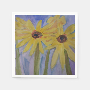 Summer Yellow Sunflower Paper Napkin Servet