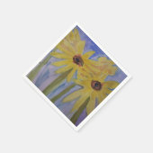 Summer Yellow Sunflower Paper Napkin Servet (Hoek)