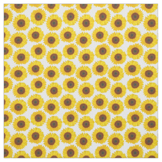 Summer Yellow Sunflower Pattern Stof