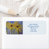 Summer Yellow Sunflower Return Address Label (Insitu)