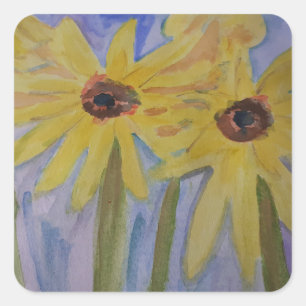 Summer Yellow Sunflower Sticker