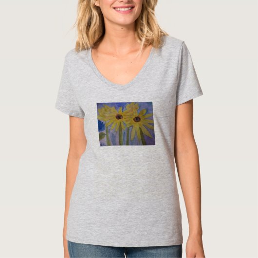 Summer Yellow Sunflower T-shirt (Voorkant)