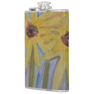 Summer Yellow Sunflower Vinyl Heupfles
