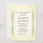 Summer Yellow Wedding Invitation Kaart (Voorkant)