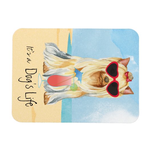 Summer Yorkie Magneet (Horizontaal)