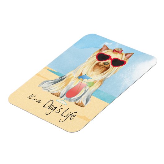 Summer Yorkie Magneet (Linkerzijde)