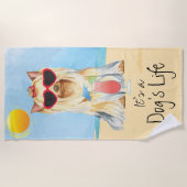 Summer Yorkie Strandlaken (Voorkant)