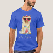 Summer Yorkie T-shirt (Voorkant)