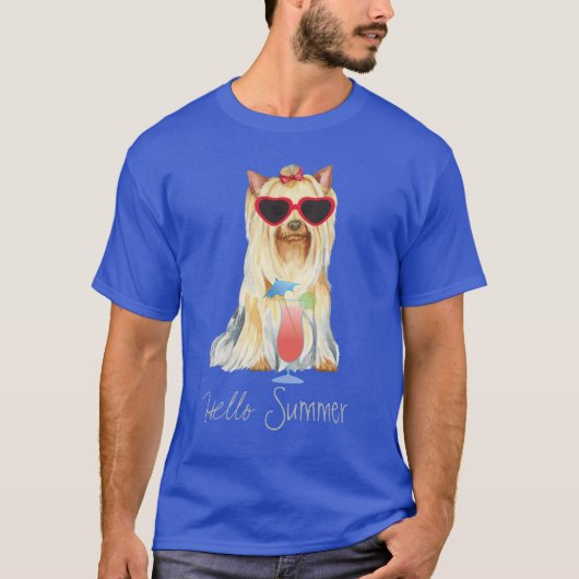 Summer Yorkie T-shirt (Voorkant)