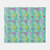 Summer Zee Pattern Fleece Deken (Voorkant (Horizontaal))
