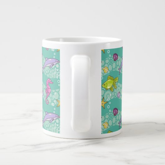 Summer Zee Pattern Grote Koffiekop (Achterkant)