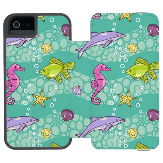 Summer Zee Pattern Incipio iPhone Portemonnee Hoesje (Agenda Open)