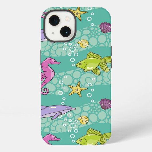 Summer Zee Pattern iPhone Hoesje (Achterkant)