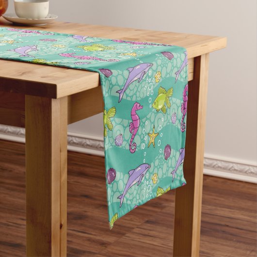 Summer Zee Pattern Korte Tafelloper (Voorbeeld)