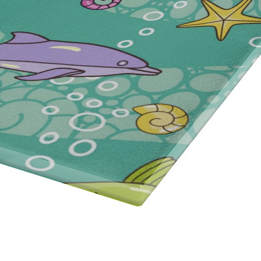 Summer Zee Pattern Snijplank (Hoek)