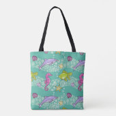 Summer Zee Pattern Tote Bag (Achterkant)