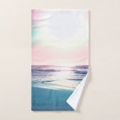 Summer Zee Sunset Tropical Beach Foto Bad Handdoek (Handdoek)