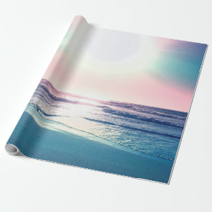 Summer Zee Sunset Tropical Beach Foto Cadeaupapier