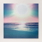 Summer Zee Sunset Tropical Beach Foto Legpuzzel (Verticaal)