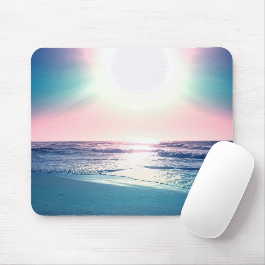 Summer Zee Sunset Tropical Beach Foto Muismat (Met muis)