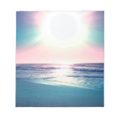 Summer Zee Sunset Tropical Beach Foto Notitieblok (Voorkant)