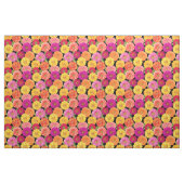 Summer Zinnias Floral Pink Yellow Pattern Stof (Yard (91,4 cm))