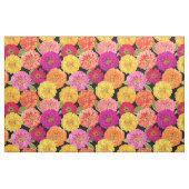 Summer Zinnias Floral Pink Yellow Pattern Stof (Fat Quarter)