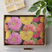 Summer Zinnias Floral Tissuepapier (Geschenk)