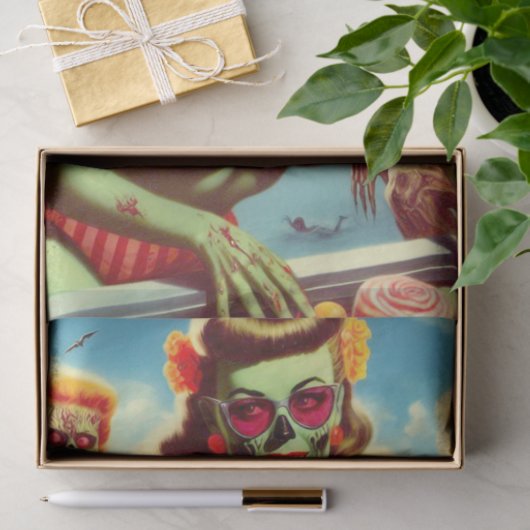 Summer Zombie Pin-up Tissuepapier (Geschenk)