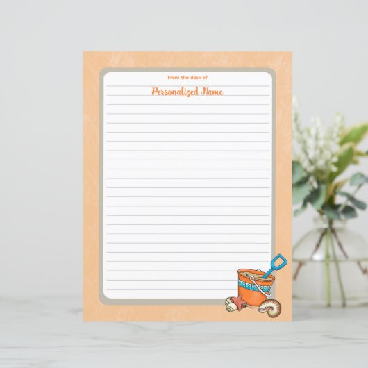 Summerbucketlist Lined Paper Sheet (Staand voorkant)